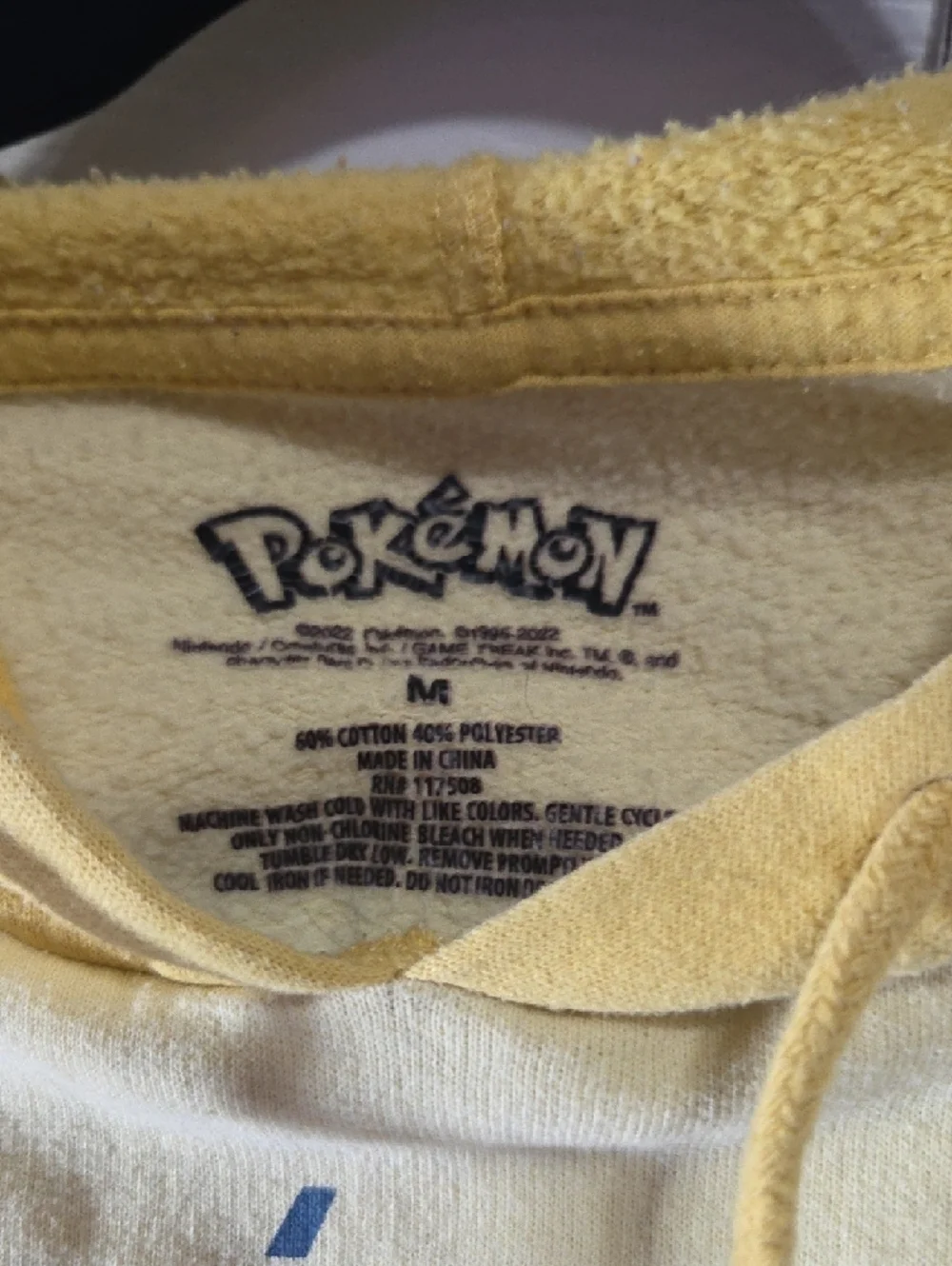 Pokemon Colorblock Hoodie in Yellow, Red & Blue - Picture 3 of 4